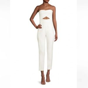 Black Halo White Jumpsuit - Size 4